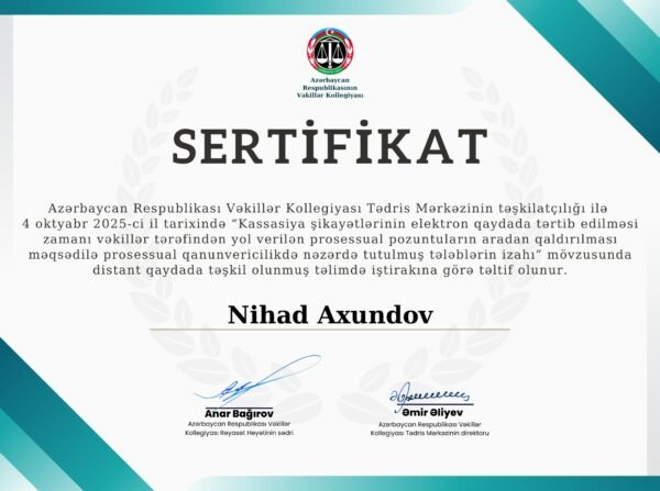 Nihad Axundov-kassasiya şikayəti-1